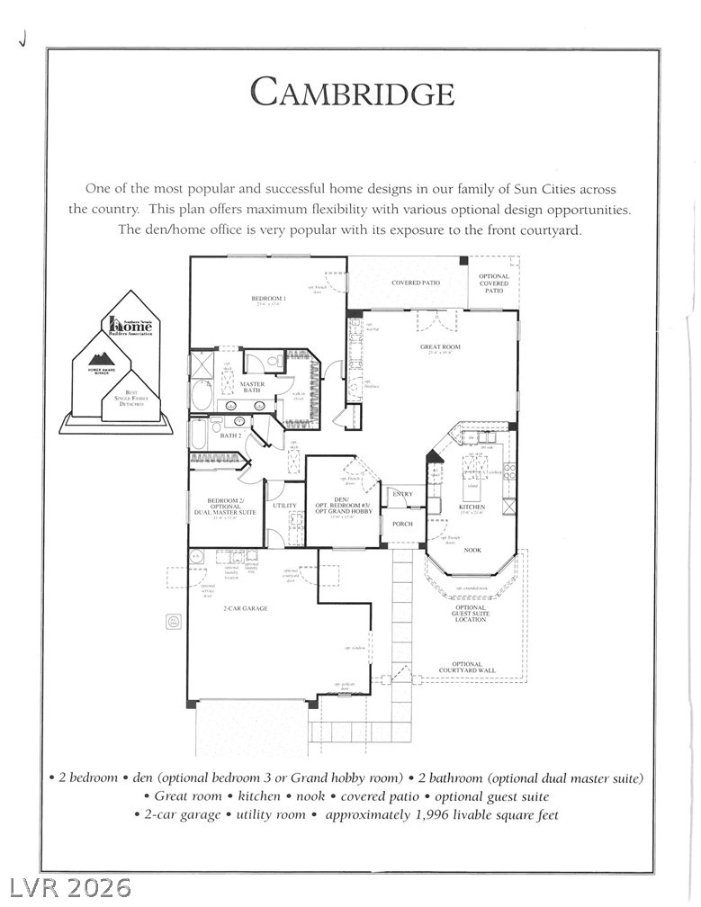 2072 Crown View Street Henderson, NV 89052 - Photo 52 of 53 Floor Plan