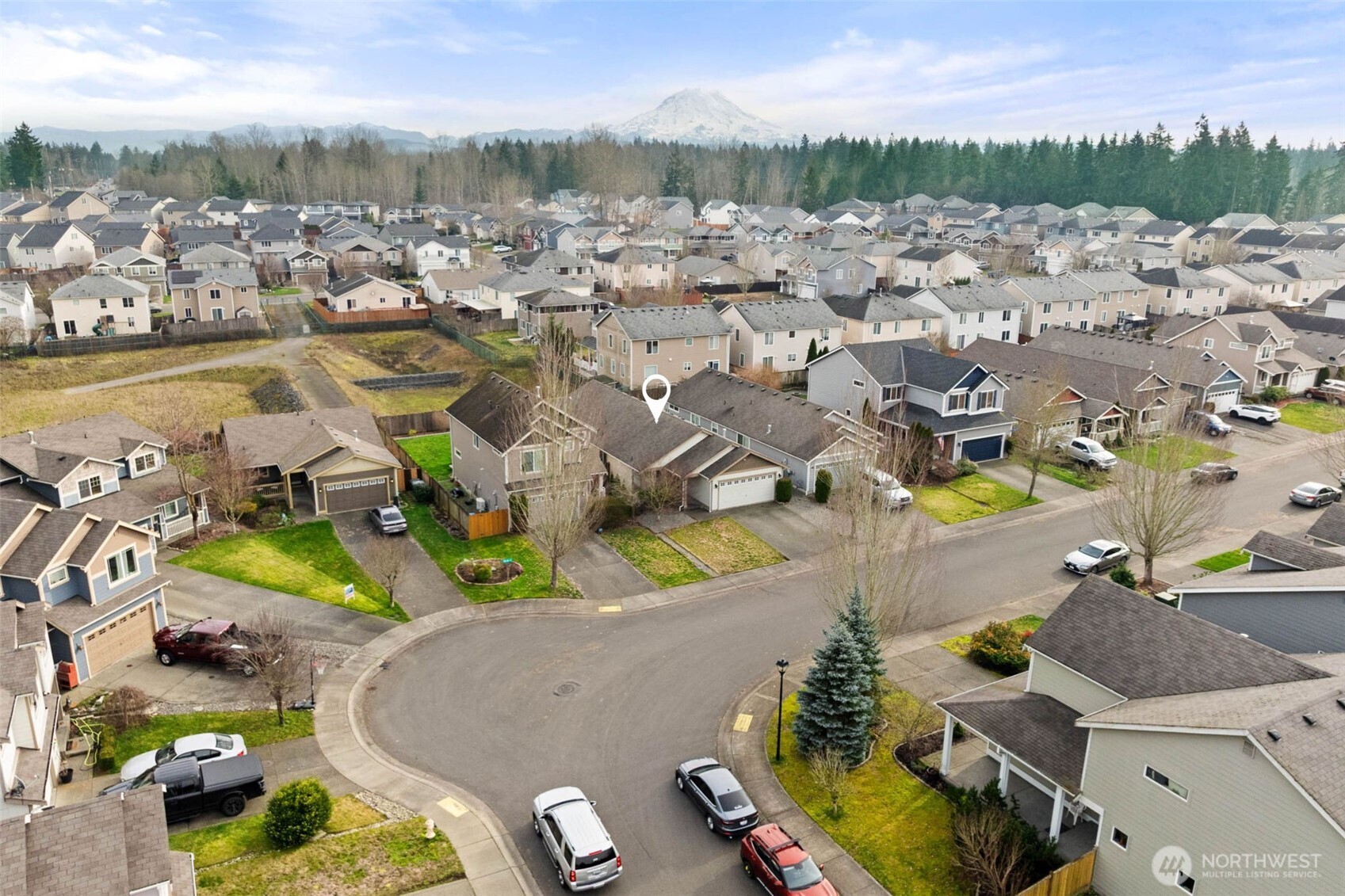 20009 96th Avenue East Graham, WA 98338 - Photo 39 of 40 an aerial view of residential houses with outdoor space