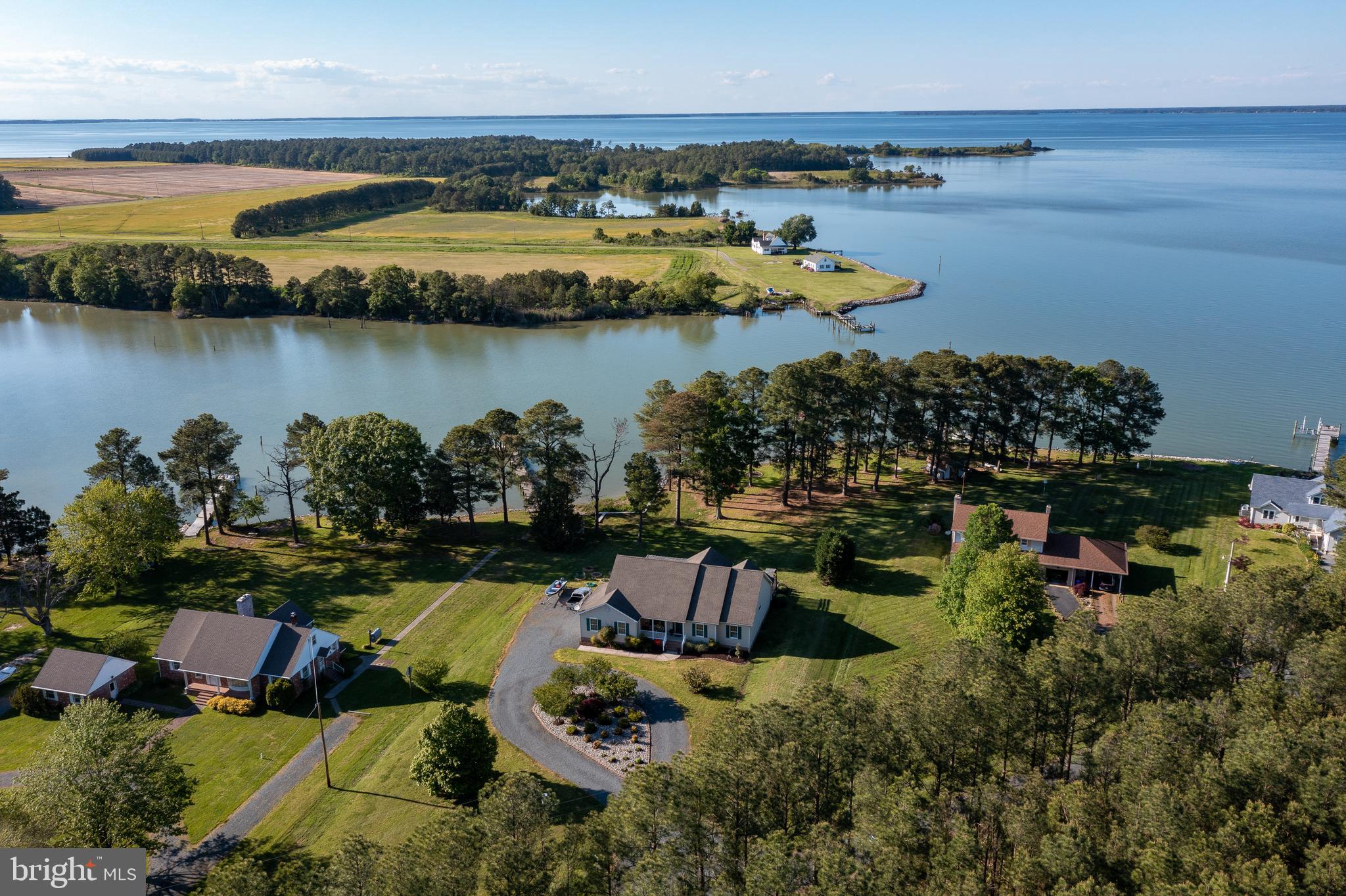 1020 River Point Road Cambridge, MD 21613 - Photo 36 of 45 Aerial view showing east side of Todd's Point