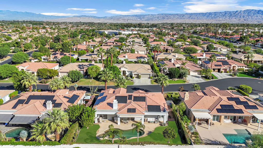 29 Calle La Reina Rancho Mirage, CA 92270 - Photo 46 of 49 an aerial view of residential houses with outdoor space