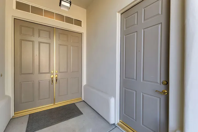 a view of an entryway door