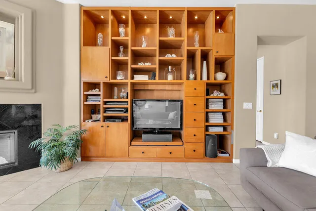 a living room filled with furniture