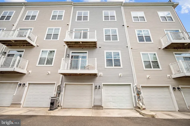 a front view of a multi story building