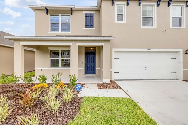 a front view of a house