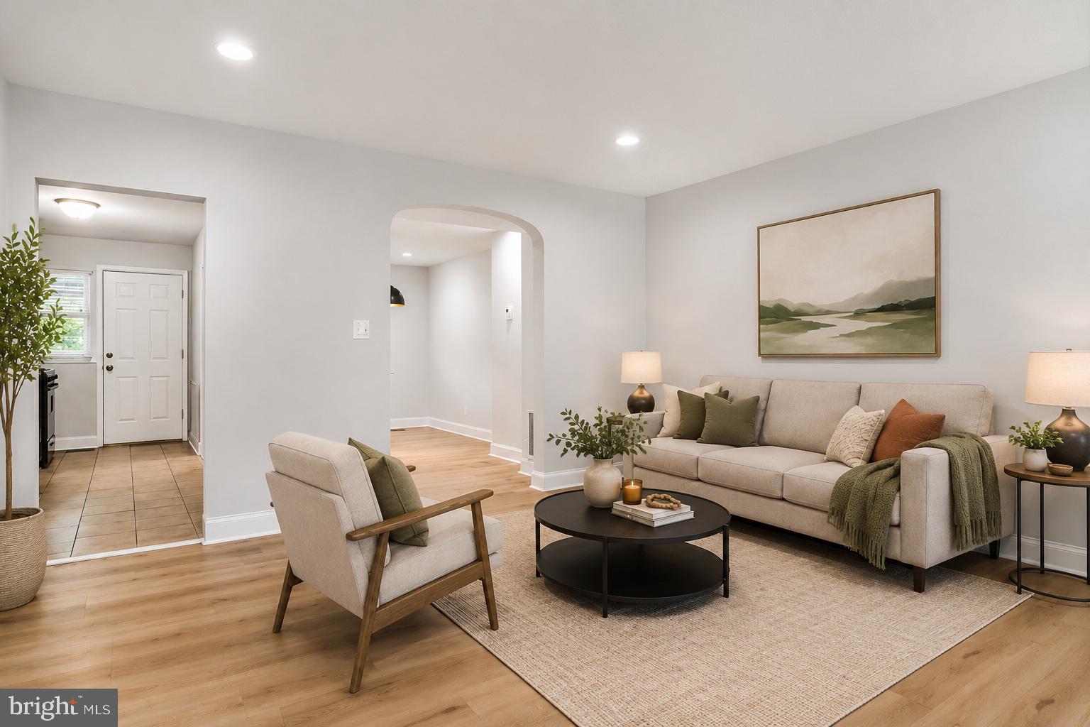 905 Kevin Road Baltimore, MD 21229 - Photo 2 of 19 AI generated staged livingroom