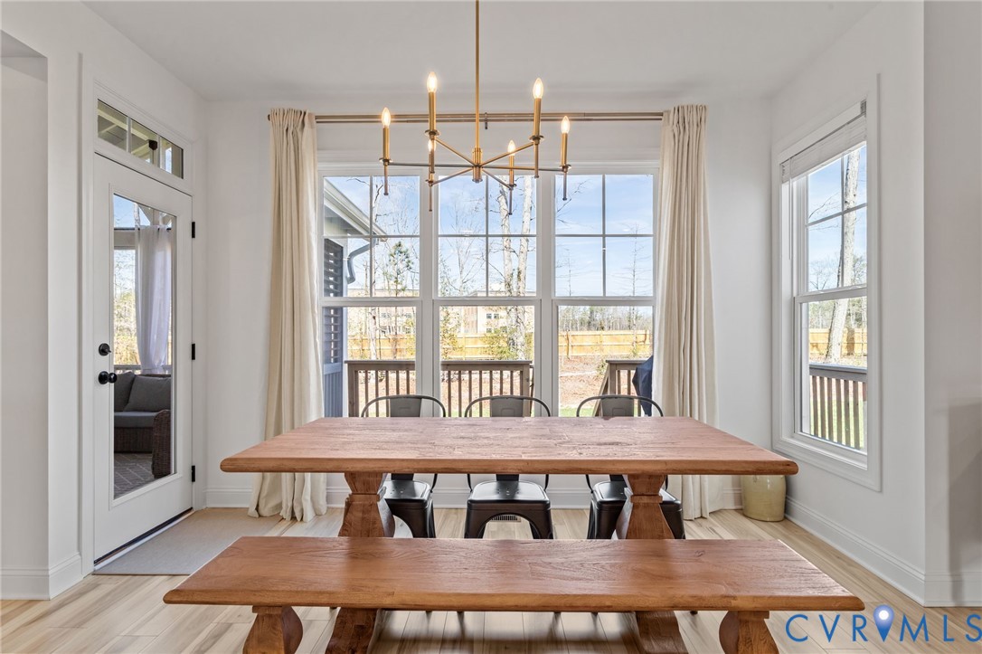 4700 Melbrook Way Moseley, VA 23120 - Photo 15 of 58 a view of a dining room with furniture window and wooden floor