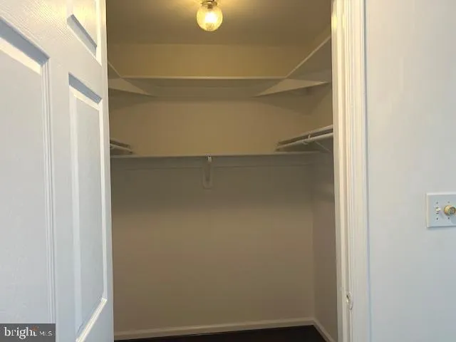 a close view of closet