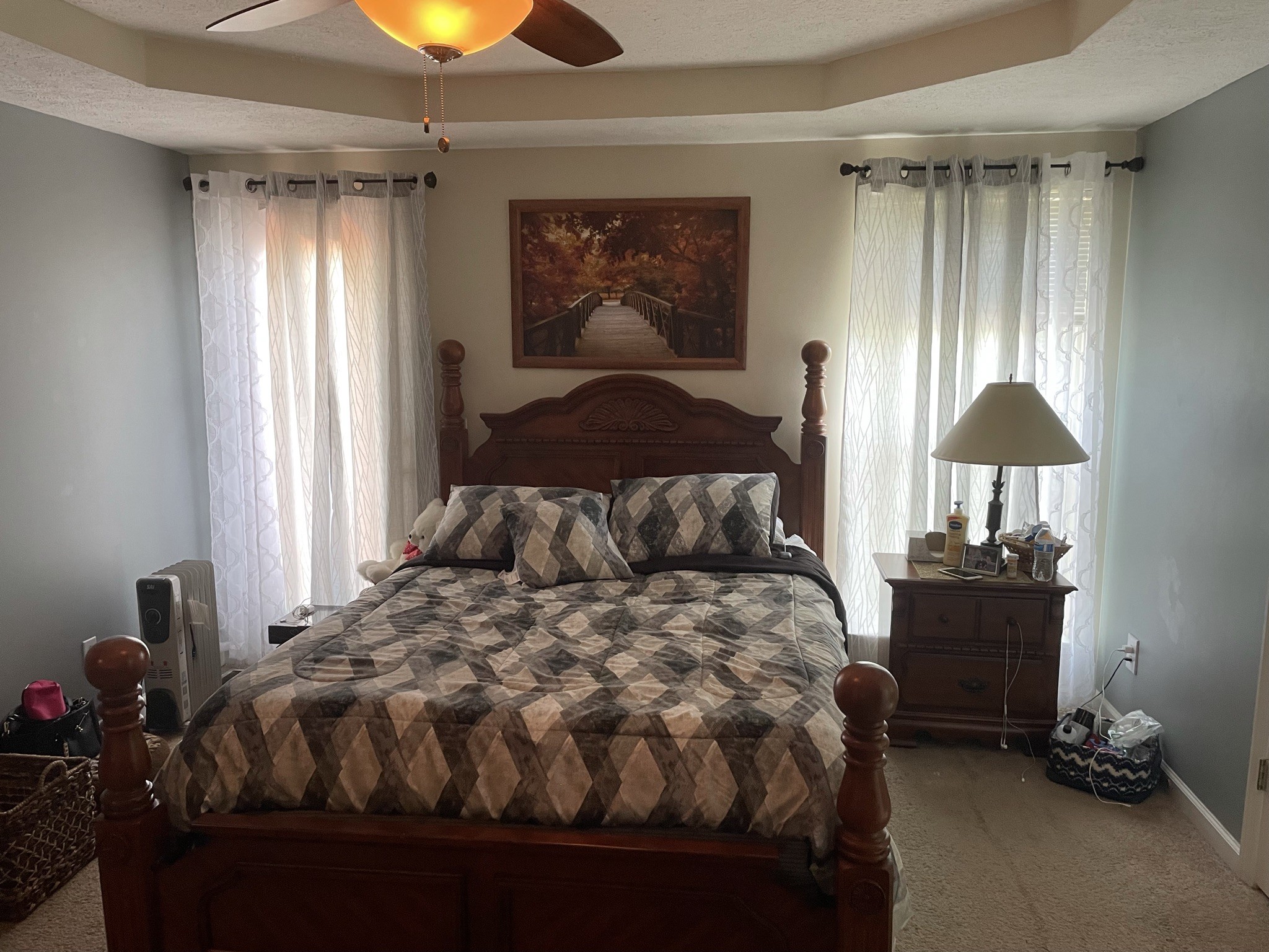 721 Canoe Ridge Point Antioch, TN 37013 - Photo 17 of 50 a bedroom with a bed and a lamp