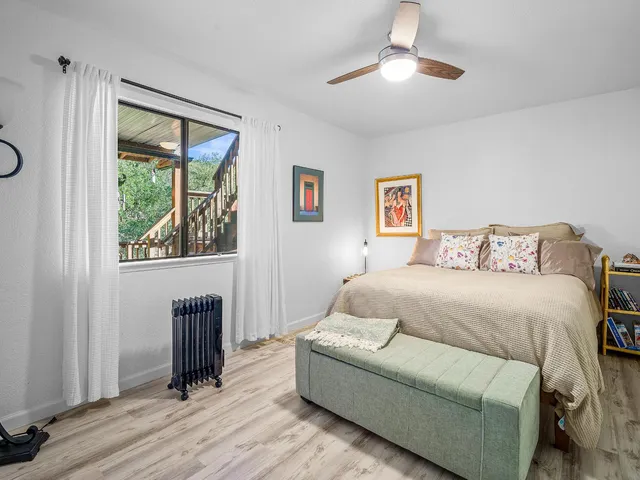 a view of a livingroom with a flat screen tv