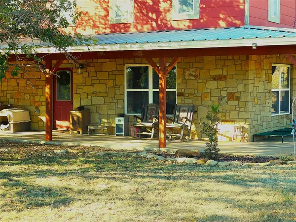 a backyard of a house