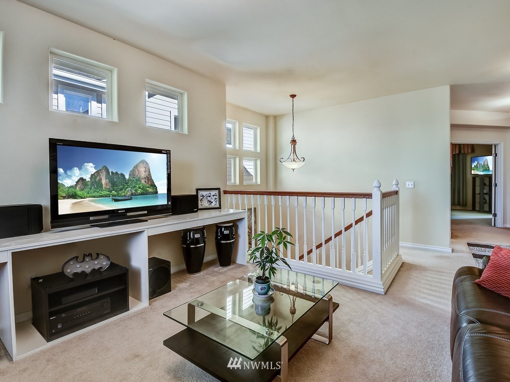 17070 Parkside Way Southeast Renton, WA 98058 - Photo 20 of 25 a living room with furniture tv and a window