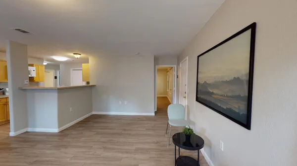 a view of a living room