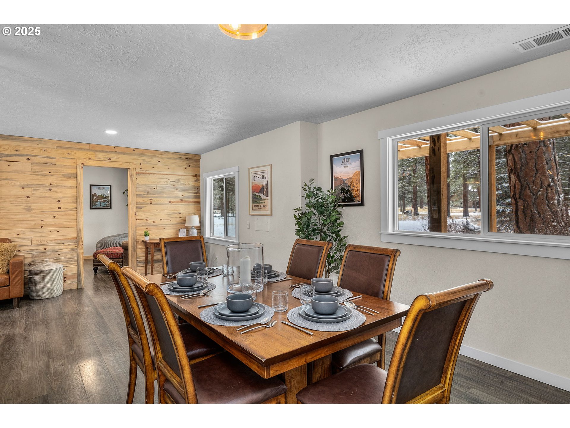 69322 Hackamore Sisters, OR 97759 - Photo 6 of 40 a view of a dining room with furniture window and wooden floor