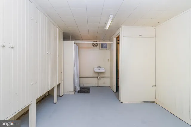 a room with storage and utility