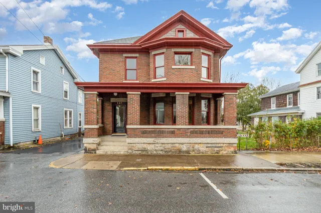 a front view of a house