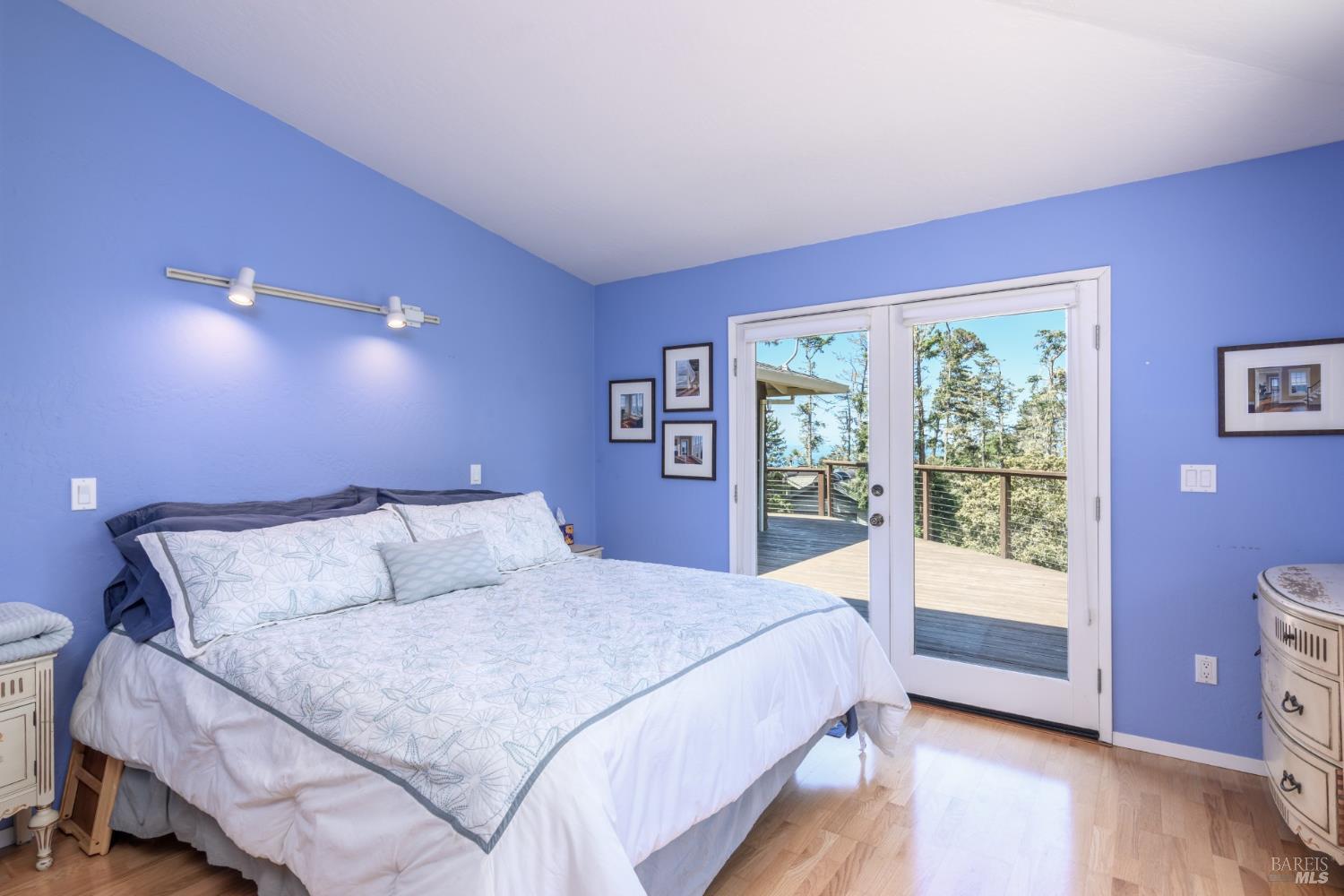 15721 Forest View Road Manchester, CA 95459 - Photo 25 of 50 Main bedroom enjoys deck access to the wrap-around deck...
