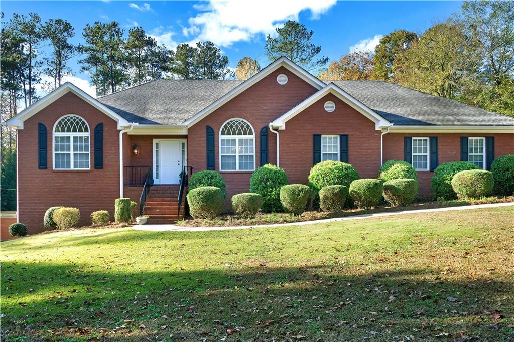Elegant brick facade offers plenty of curb appeal.