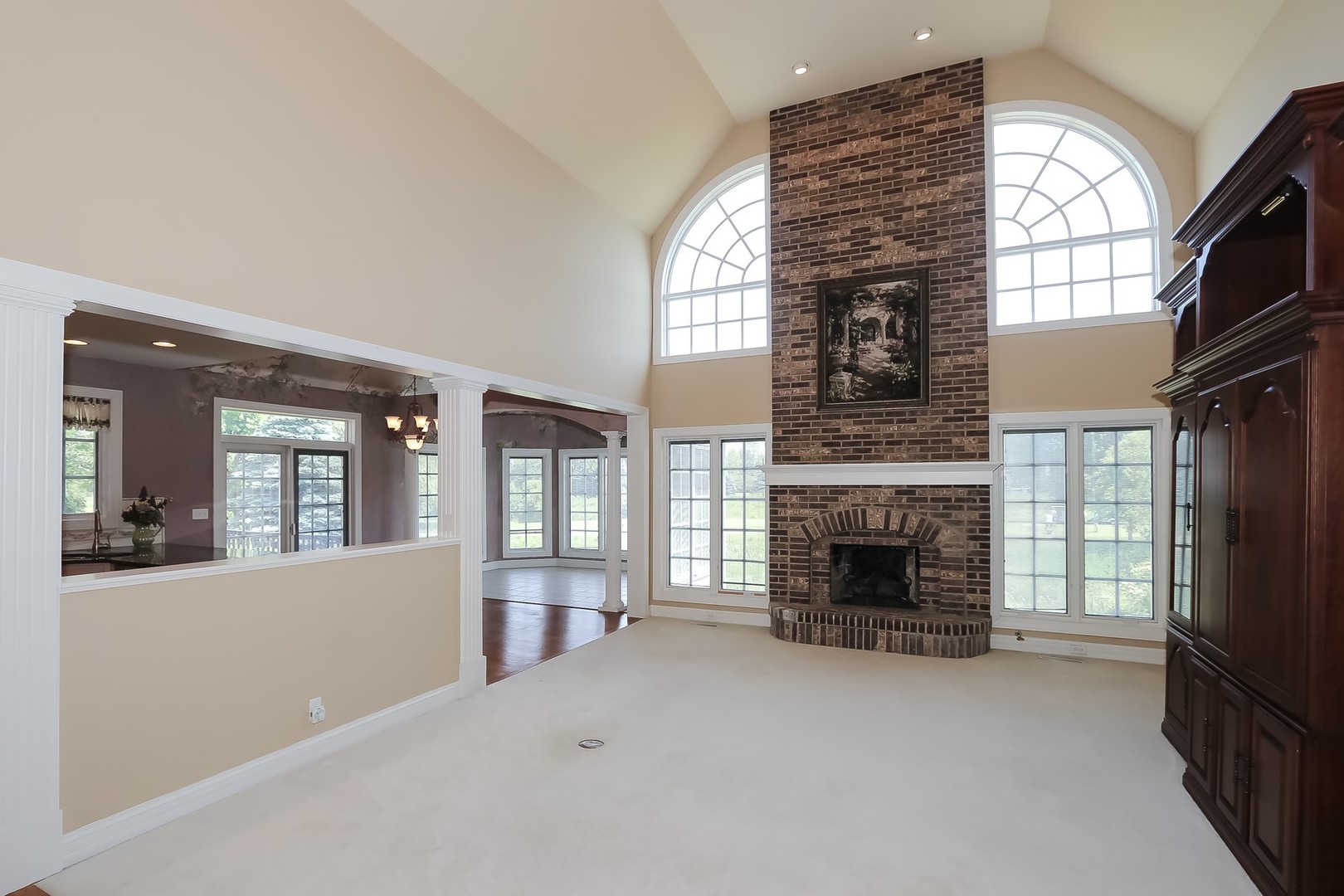 S331 South Mathewson Lane Geneva, IL 60134 - Photo 4 of 40 an empty room with fireplace and windows