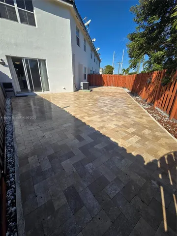 a balcony view with seating space