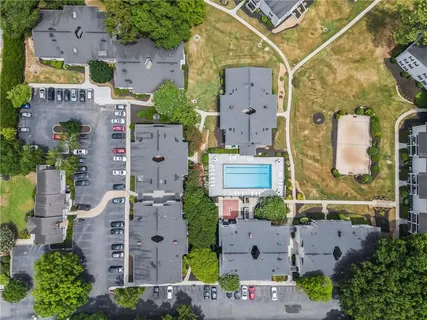 a view of an house with a swimming pool