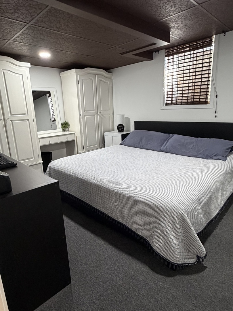 17245 County Line Road Plainfield, IL 60586 - Photo 28 of 45 a bedroom with a bed and a dresser