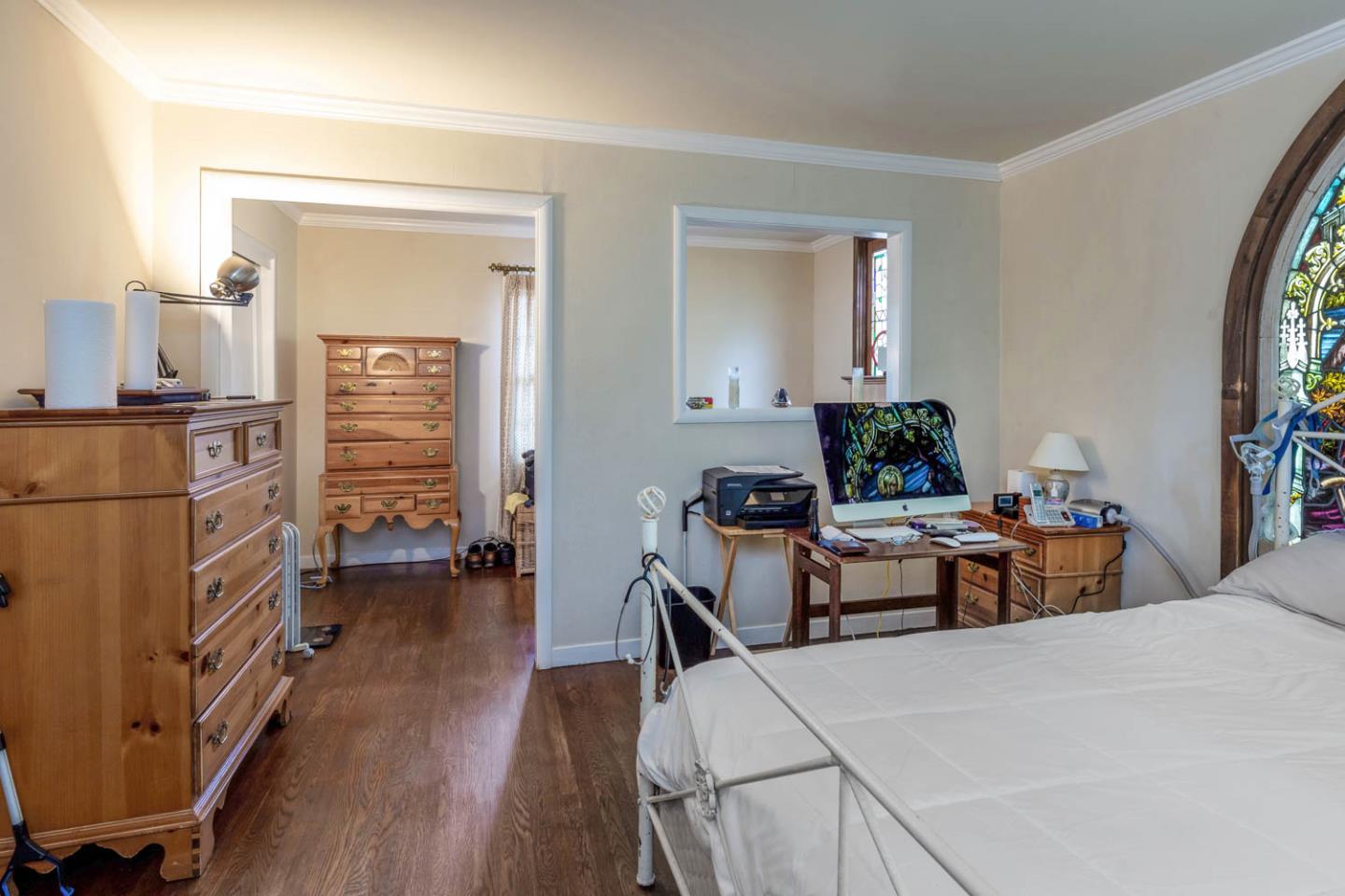 136 Bardet Road Woodside, CA 94062 - Photo 11 of 13 a living room with furniture and a flat screen tv
