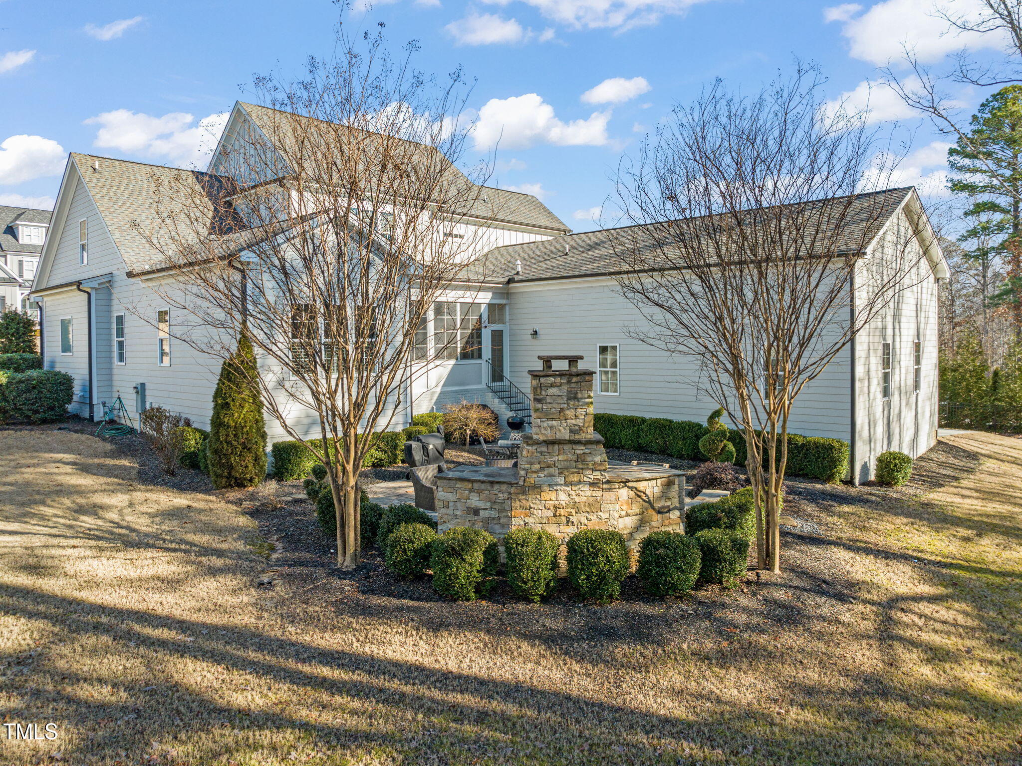1301 Mackinaw Drive Wake Forest, NC 27587 - Photo 50 of 55 a view of a house with a yard covered with snow