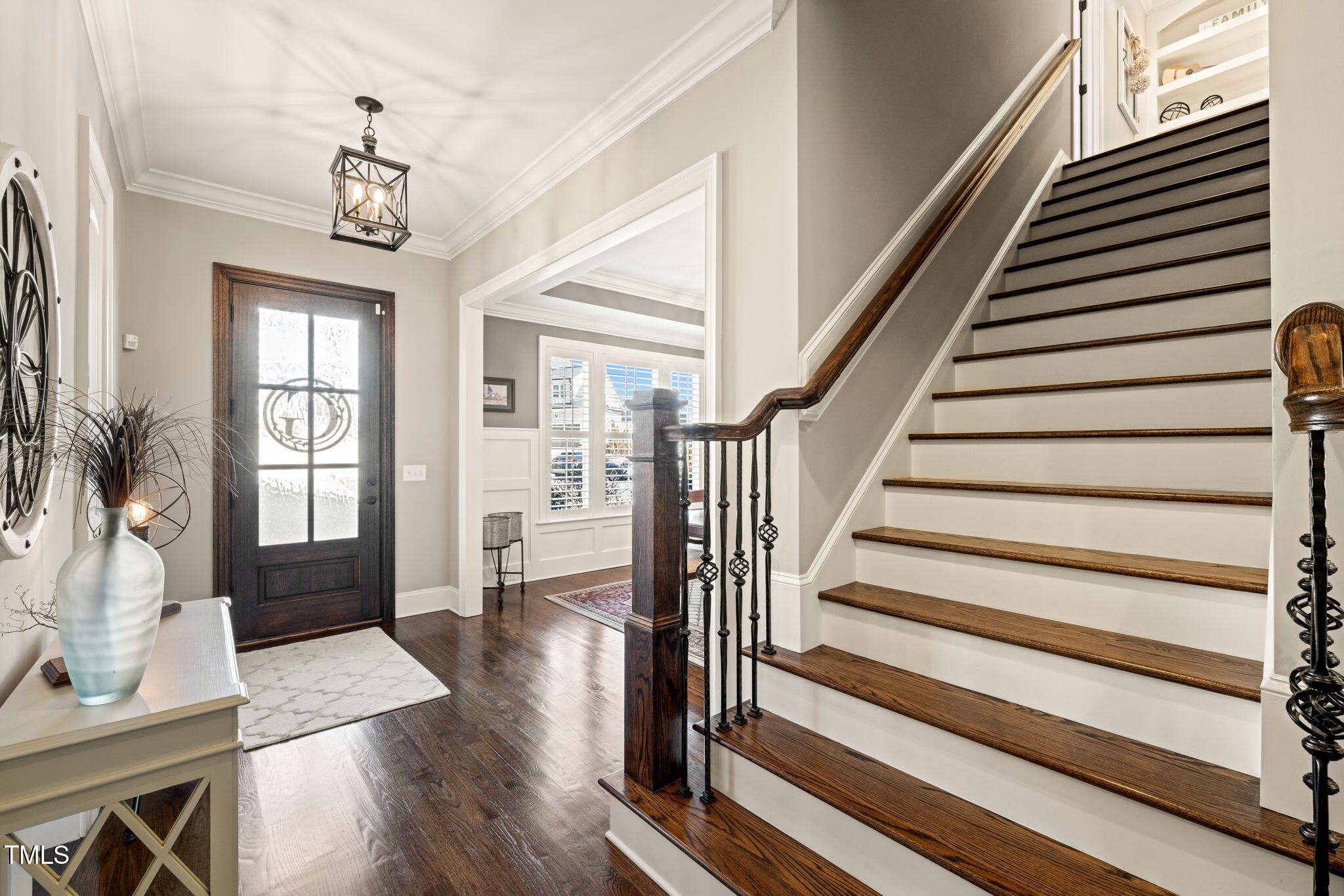1301 Mackinaw Drive Wake Forest, NC 27587 - Photo 10 of 55 a view of entryway and hall with wooden floor