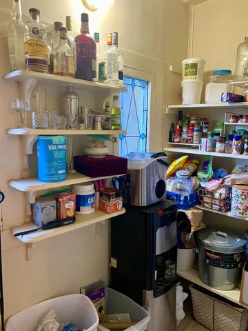 a view of a car garage