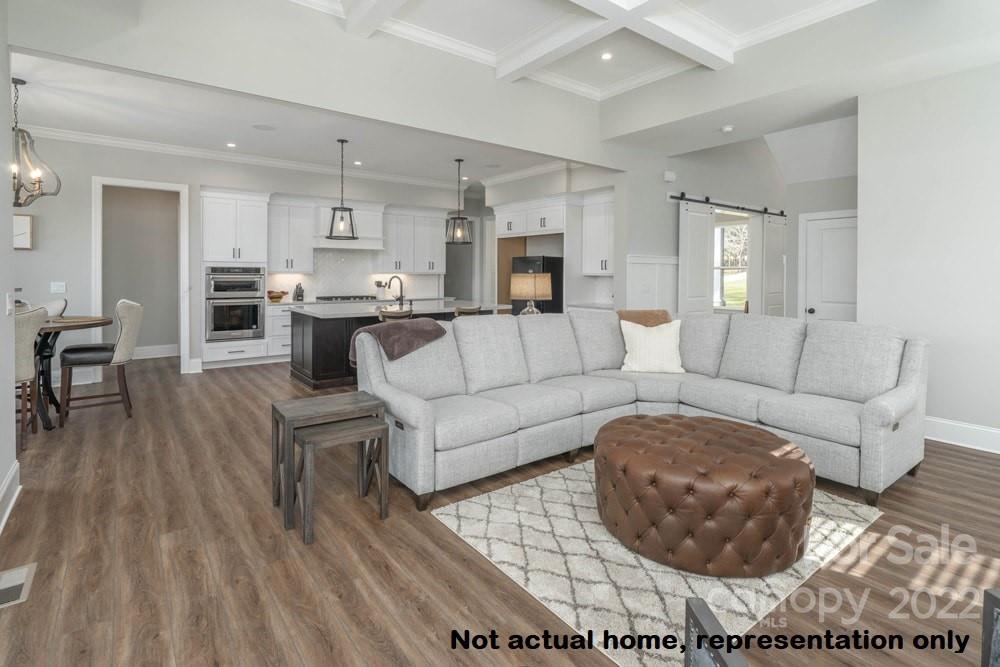 L47 Kiser Island Road Terrell, NC 28682 - Photo 21 of 48 a living room with furniture and kitchen view