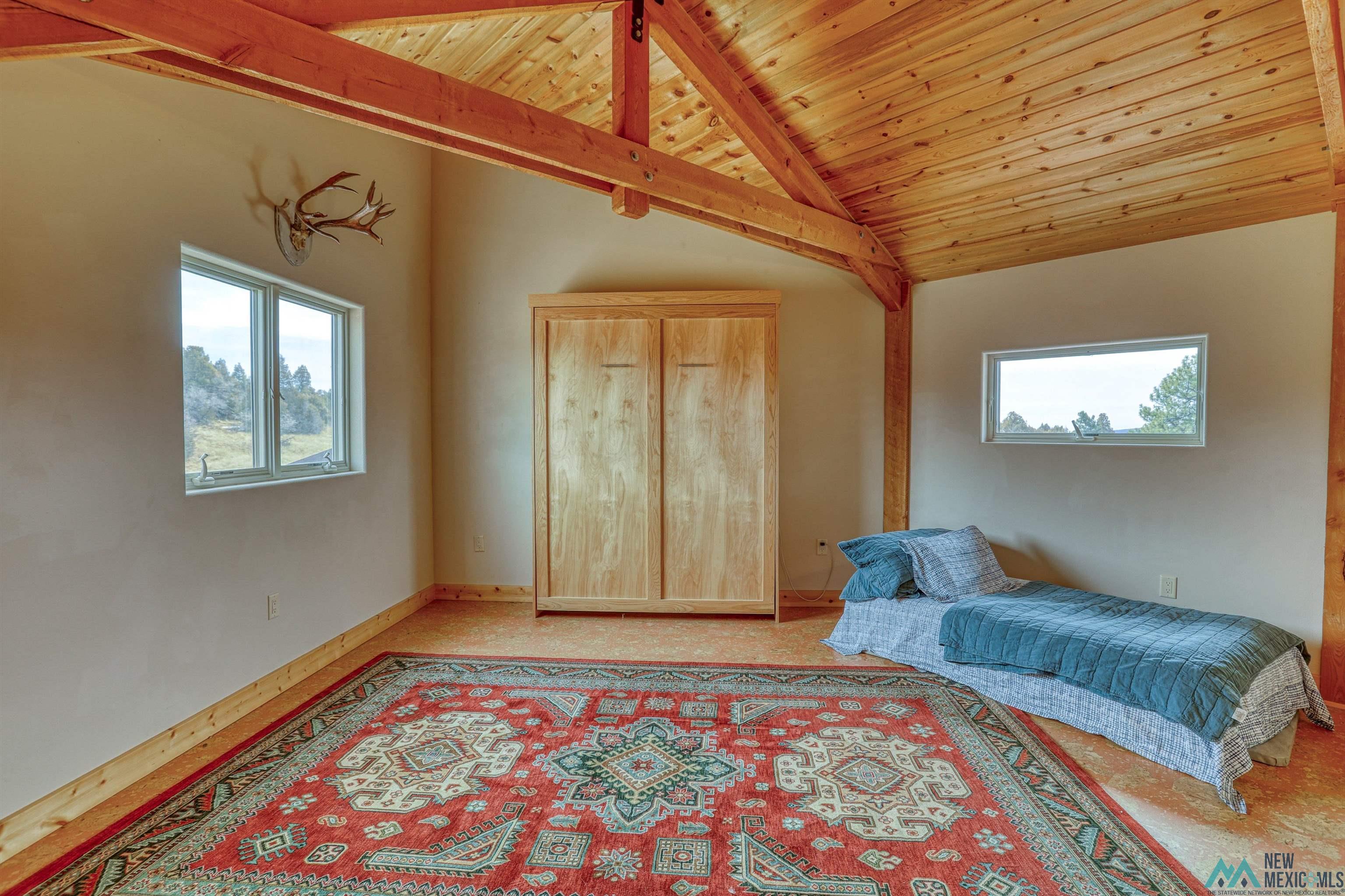12 Horn Toad Road Chama, NM 87520 - Photo 49 of 52 Bedroom with wooden ceiling and baseboards
