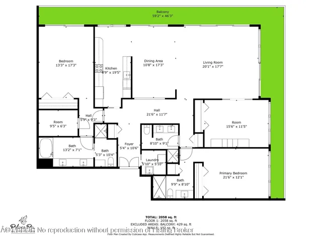 $17,500 | 3390 South Ocean Boulevard, Unit 301, Palm Beach, FL 33480