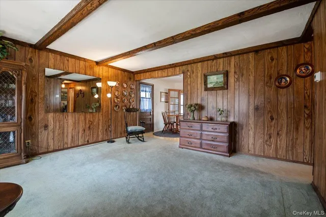 a room with furniture