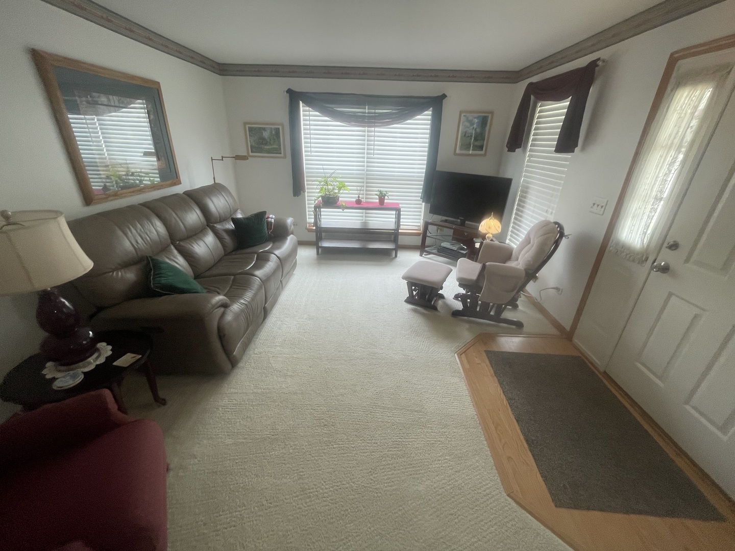 1827 Arbor Falls Drive Plainfield, IL 60586 - Photo 11 of 29 a living room with furniture and a fireplace