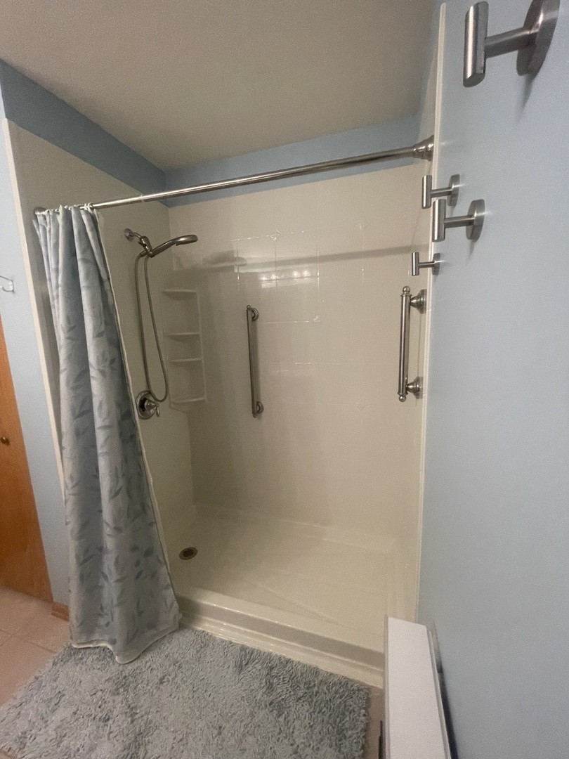 1827 Arbor Falls Drive Plainfield, IL 60586 - Photo 20 of 29 a bathroom with a glass shower door