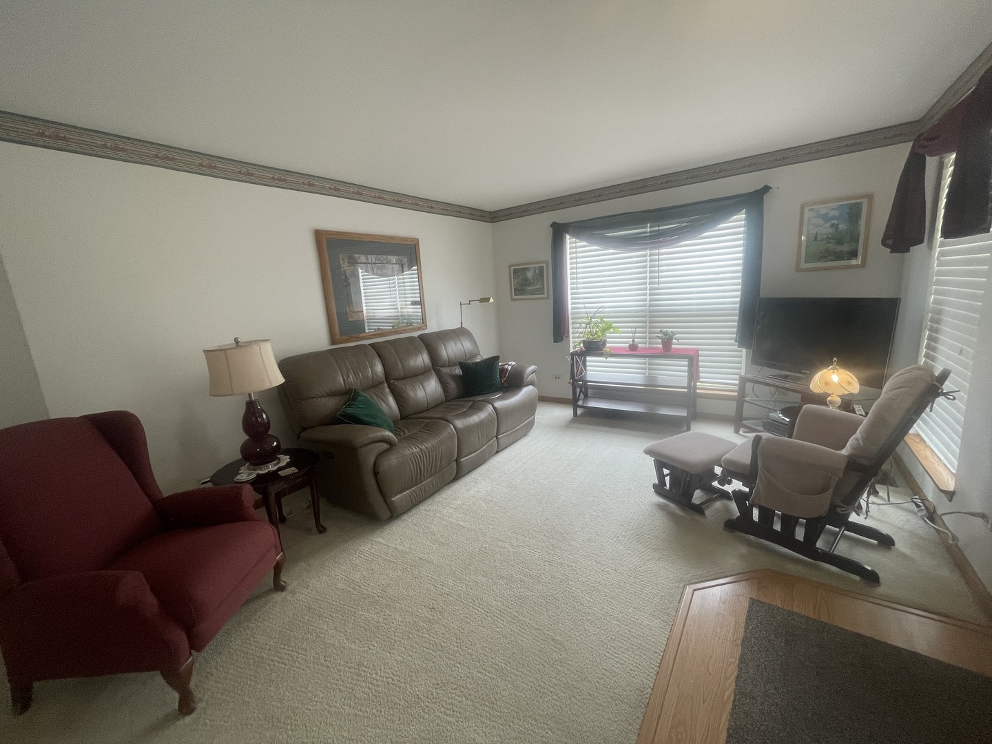 1827 Arbor Falls Drive Plainfield, IL 60586 - Photo 10 of 29 a living room with furniture and a fireplace