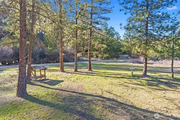 a view of a area with a mountain