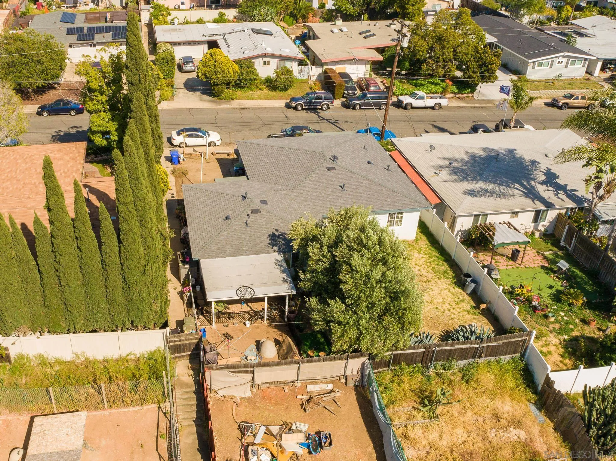 6060 Nancy Drive La Mesa, CA 91942 - Photo 5 of 9 an aerial view of residential houses with outdoor space