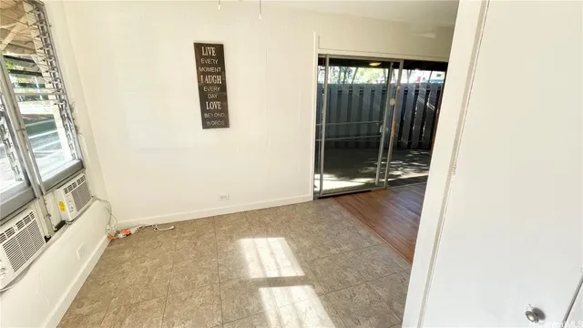 a view of an empty room