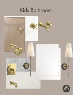 a bathroom with a sink and a shower