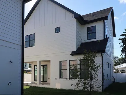 a house view with a outdoor space