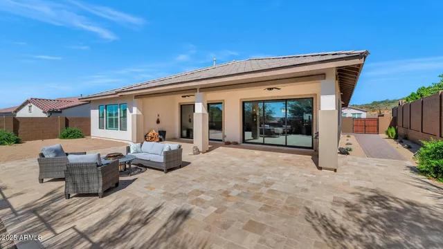 a outdoor space view with a sitting space