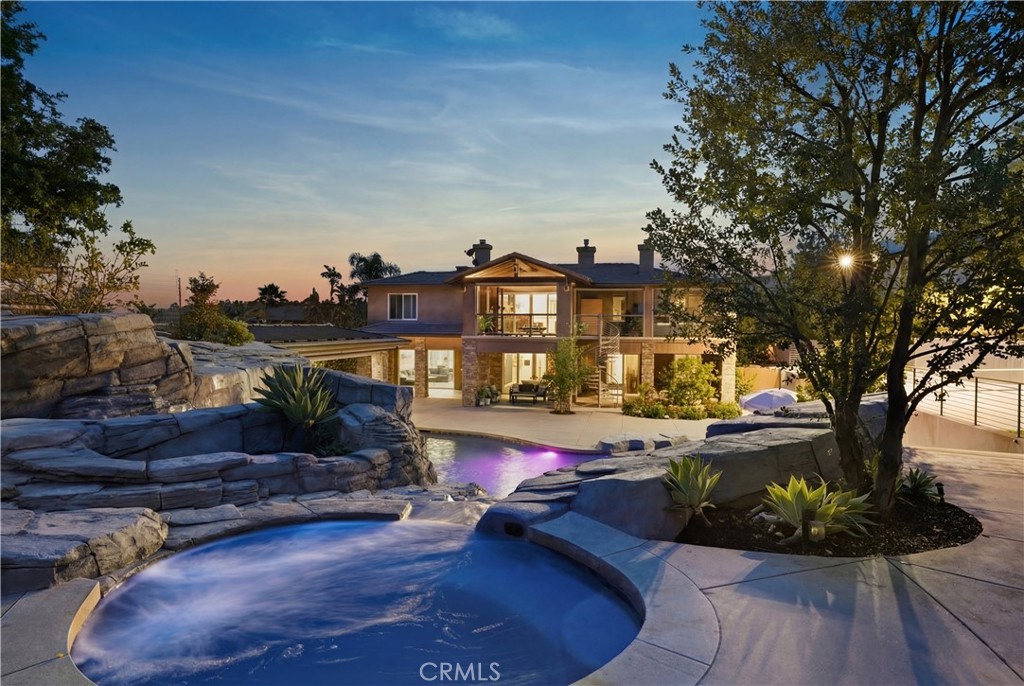 29131 Bouquet Canyon Road Silverado, CA 92676 - Photo 6 of 74 View from hot tub overlooking backyard to home.