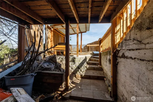 a view of a house with a patio