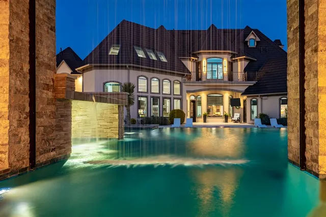 a view of a house with pool