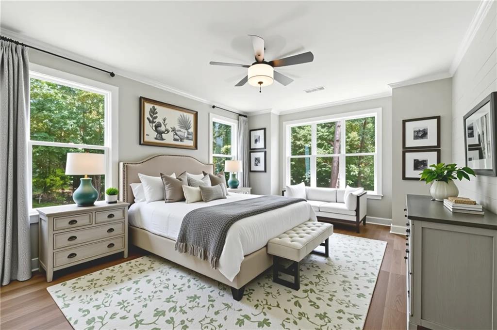 5119 Yellow Creek Road Ball Ground, GA 30107 - Photo 31 of 48 a bedroom with a large bed and a window