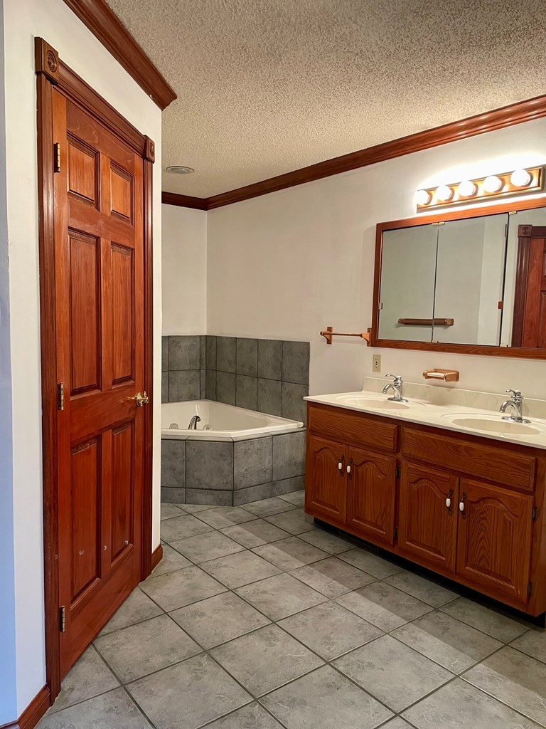 95 Ratteree Road Buchanan, TN 38222 - Photo 24 of 33 a spacious bathroom with a mirror a sink and a bathtub