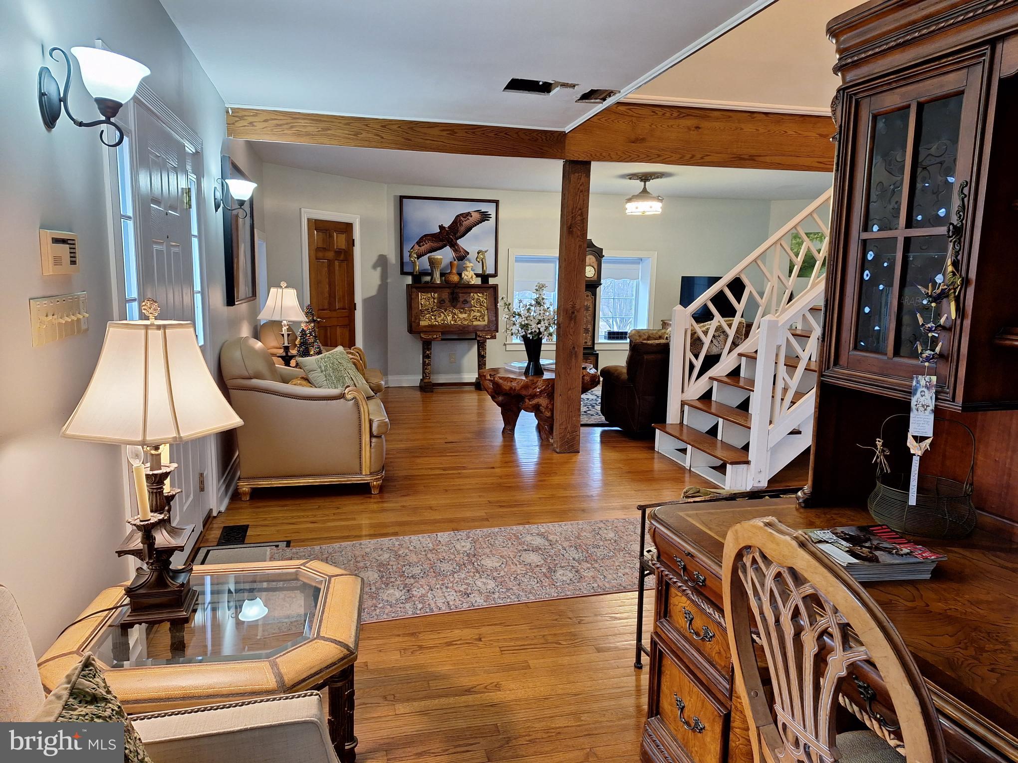 2254 Winchester Road Delaplane, VA 20144 - Photo 18 of 50 a living room with furniture and a flat screen tv
