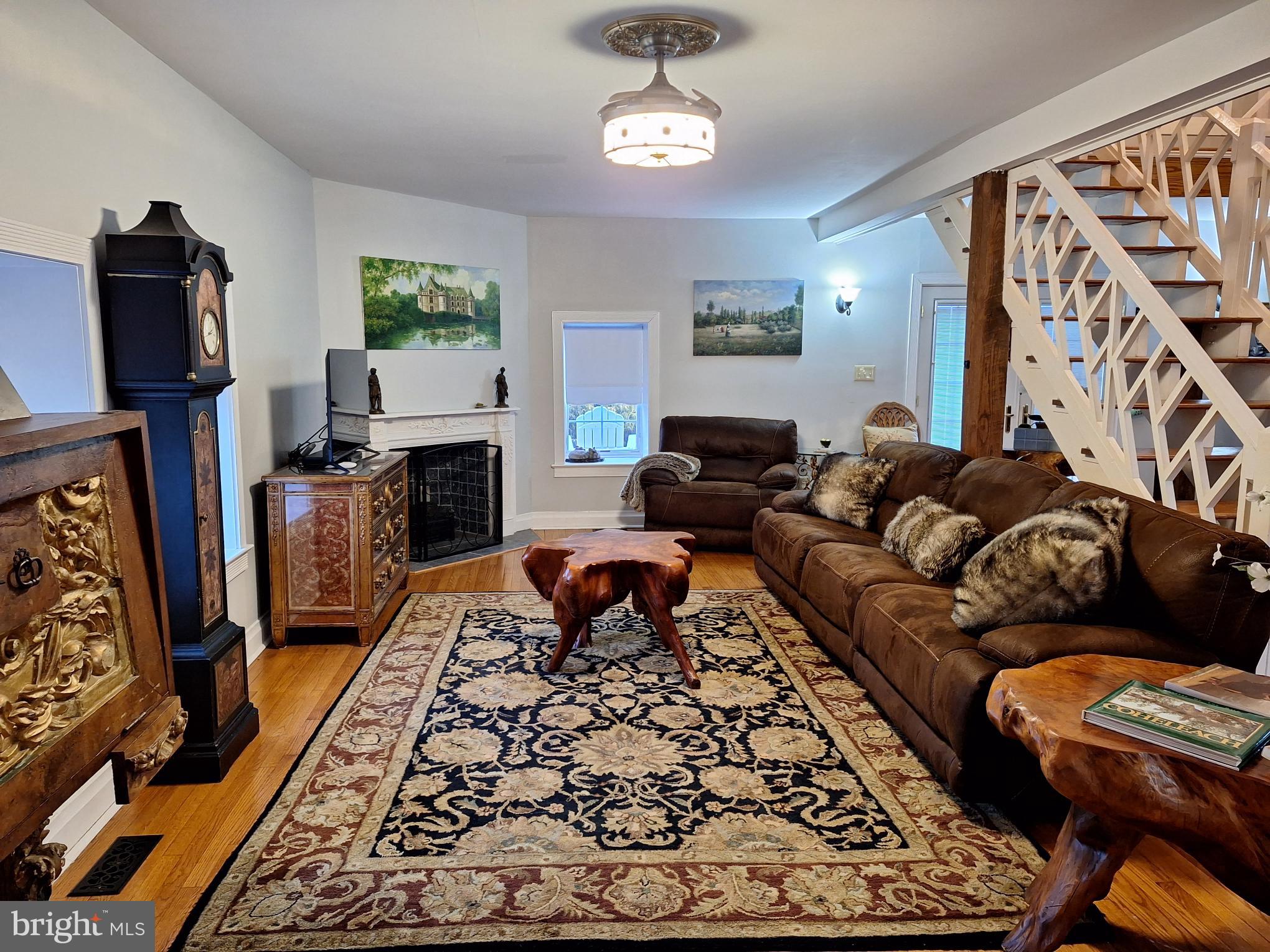 2254 Winchester Road Delaplane, VA 20144 - Photo 5 of 50 a living room with furniture fireplace and rug