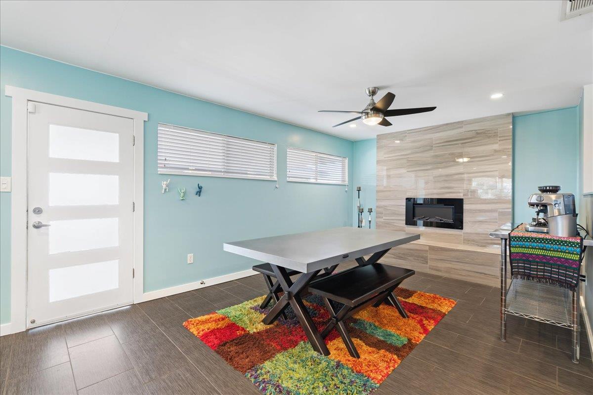 7261 Dry Creek Road Rio Linda, CA 95673 - Photo 6 of 60 a living room with furniture pool table and a fireplace